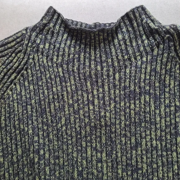 LULULEMON 🏷️NWT Cotton-Cashmere Blend Mock Sweater Green & Black Heather 16/XL